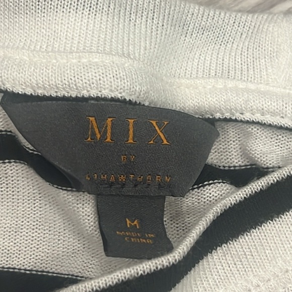 MIX BY 41 HAWTHORN Arnold Three Quarter Sleeve Raglan Knit Top size M - Picture 4 of 6